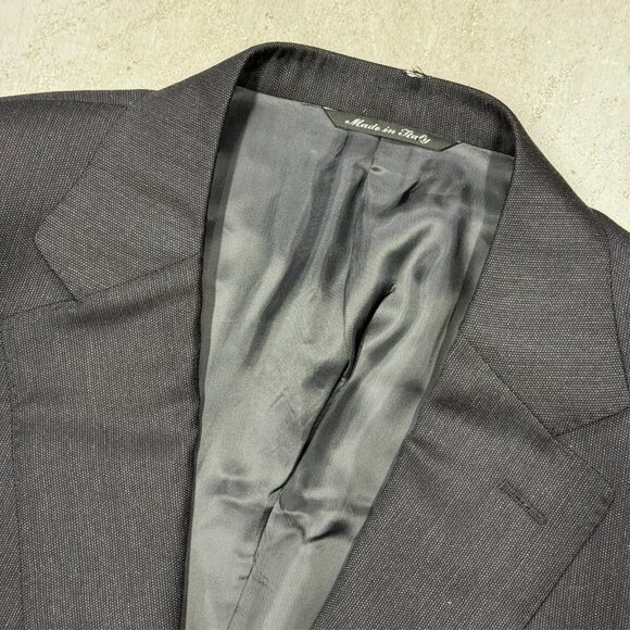 Canali Suit Made in Italy Grey Birdseye Wool 2pc 42 L 36x31 - Picture 6 of 16